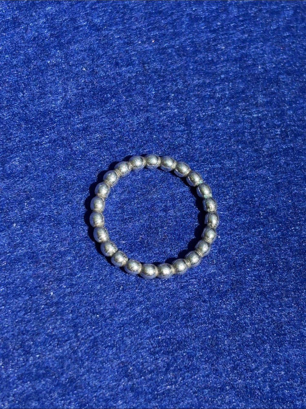 Pandora Sterling Silver Beaded Stackable Ring - Picture 2 of 5